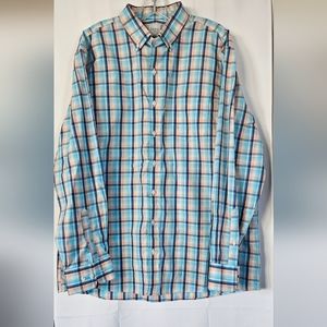 Enro mens long sleeve plaid button down‎ shirt size xxl